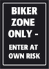 Panneau Parking "Biker Zone"